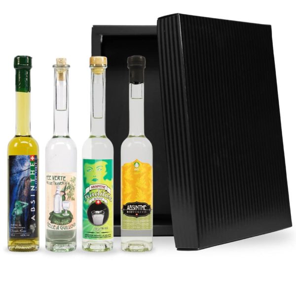 Coffret dégustation Absinthes Amères 4 x 10 cl