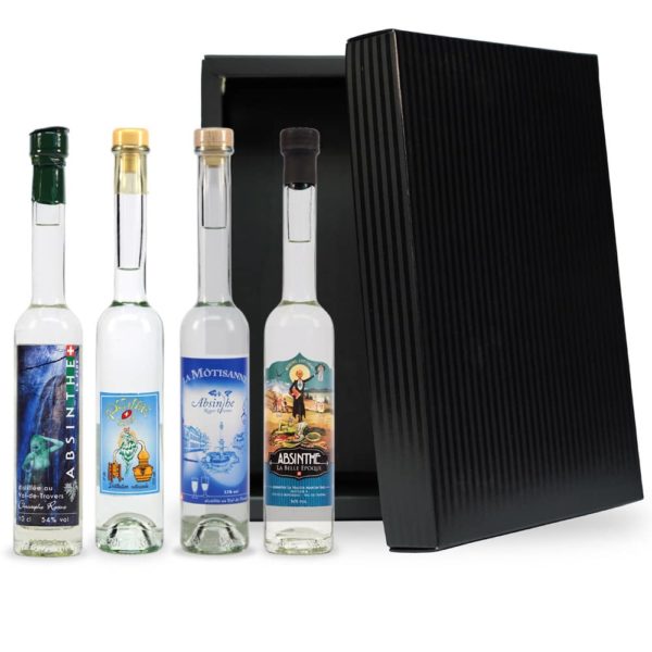 Coffret dégustation Absinthes Blanches 4 x 10 cl