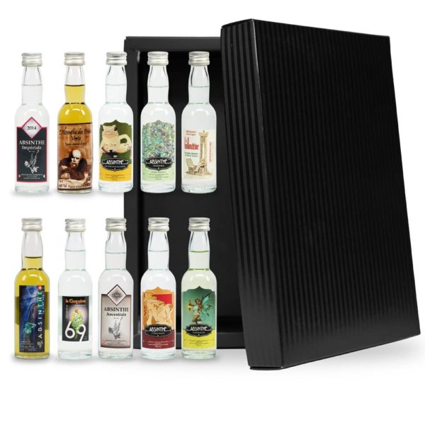 Coffret découverte Absinthes Fortes 10 x 4 cl