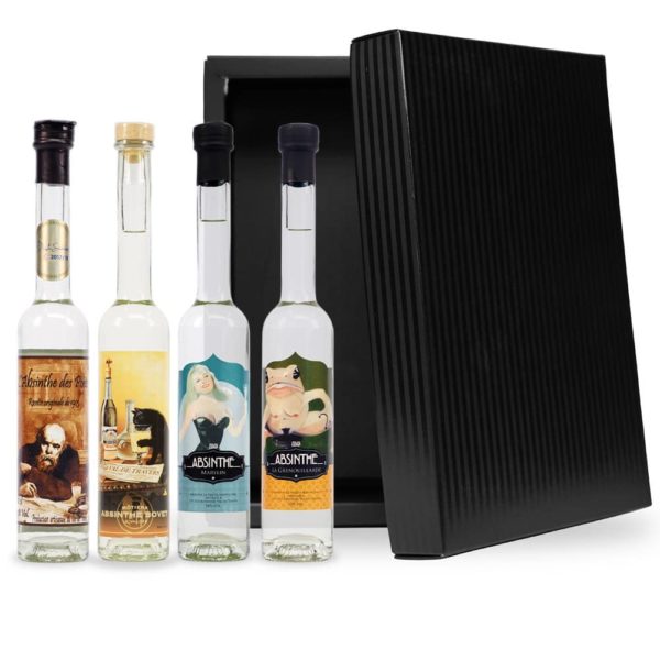 Coffret dégustation Absinthes Réglisse 4 x 10 cl