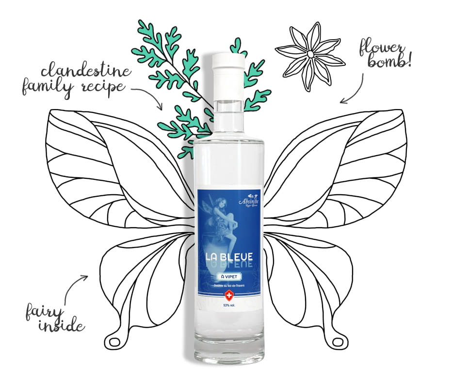 Absinthe La Bleue à Vipet